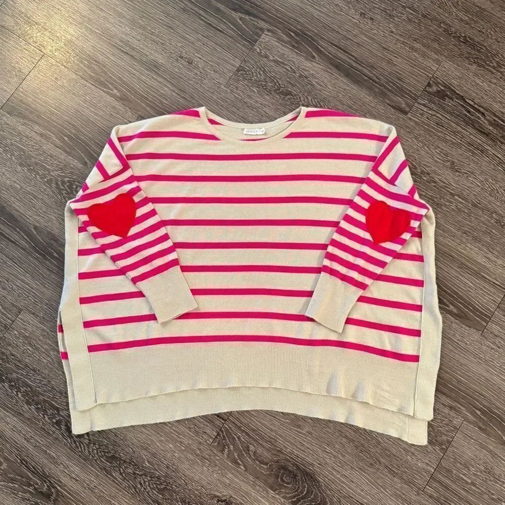 Mersea Amour Heart On Your Sleeve Sweater